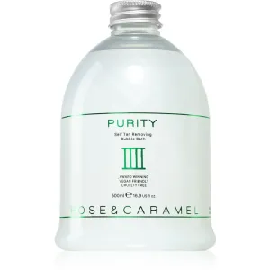 Rose & Caramel Purity bain moussant pour éliminer les produits auto-bronzants 500 ml