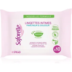 Saforelle Intim whipes lingettes hygiène intime 10 pcs