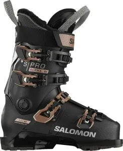 Salomon S/Pro Alpha 90 W Black/Pink Gold Metallic/Silver 23/23,5 Chaussures de ski alpin