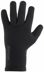 Santini Shield Gloves Black M Gants de vélo