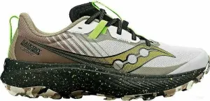 Saucony Endorphin Edge Mens Shoes Fog/Black 45 Chaussures de trail running