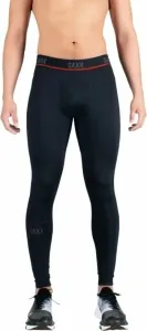 SAXX Kinetic Long Tights Black M Pantalons / leggings de course