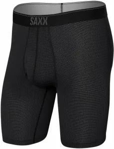 SAXX Quest Long Leg Boxer Brief Black II 2XL Sous-vêtements de sport