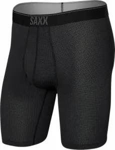 SAXX Quest Long Leg Boxer Brief Black II L Sous-vêtements de sport
