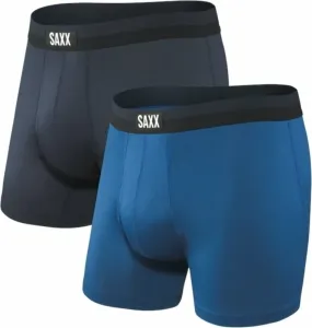 SAXX Sport Mesh 2-Pack Boxer Brief Navy/City Blue 2XL Sous-vêtements de sport