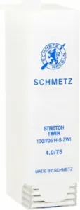Schmetz Stretch Twin 130/705 H-S ZWI 4,0/75 Aiguille à coudre double