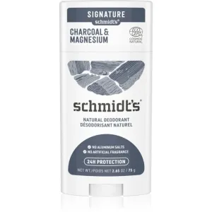 Schmidt's Charcoal + Magnesium déodorant solide 24h 75 g