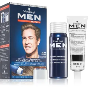 Schwarzkopf Men Perfect Anti-Grey Color Gel gel teinté pour cheveux pour homme 40 Natural Dark Blond