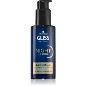 Schwarzkopf Gliss Night Elixir élixir sans rinçage pour cheveux abîmés 100 ml #563774