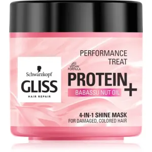 Schwarzkopf Gliss Protein+ masque illuminateur pour cheveux colorés et abîmés 400 ml