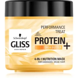 Schwarzkopf Gliss Protein+ masque nourrissant au beurre de karité 400 ml