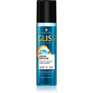 Schwarzkopf Gliss Aqua Revive après-shampoing sans rinçage en spray pour cheveux normaux à secs 200 ml