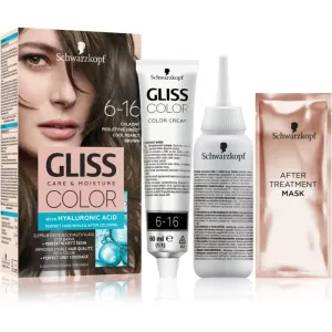 Schwarzkopf Gliss Color coloration cheveux permanente teinte 6-16 Cool Pearly Brown