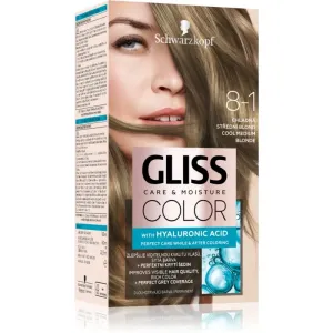 Schwarzkopf Gliss Color coloration cheveux permanente teinte 8-1 Cool Medium Blonde 1 pcs