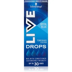 Schwarzkopf LIVE Drops poudre colorée cheveux lavable teinte Crystal Blue 30 ml