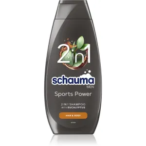 Schwarzkopf Schauma MEN gel de douche et shampoing 2 en 1 pour homme Sports Power 400 ml