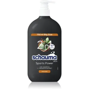 Schwarzkopf Schauma MEN gel de douche et shampoing 2 en 1 pour homme Sports Power 750 ml
