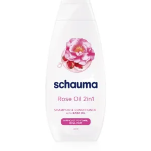 Schwarzkopf Schauma Rose Oil shampoing et après-shampoing 2 en 1 pour des cheveux faciles à démêler 400 ml