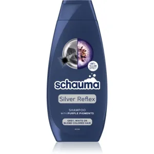 Schwarzkopf Schauma Silver Reflex shampoing neutralisant les reflets jaunes pour les cheveux blonds froids ayant subi une décoloration ou un balayage