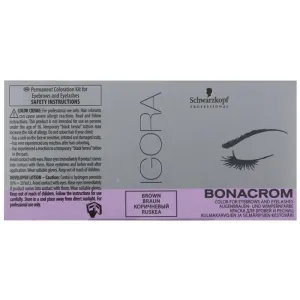 Schwarzkopf Professional Igora Bonacrom teinture sourcils et cils avec activateur à usage professionnel Brown 10 ml #659443