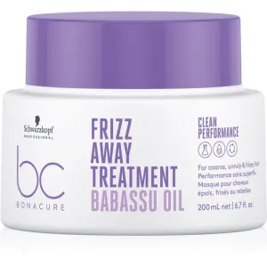 Schwarzkopf Professional BC Bonacure Frizz Away Treatment masque pour cheveux indisciplinés et frisottis 200 ml