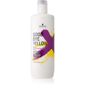 Schwarzkopf Professional Goodbye  Yellow shampoing neutralisant les reflets jaunes pour cheveux colorés et méchés 1000 ml