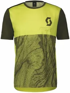 Scott Trail Vertic S/SL Men's Shirt Bitter Yellow/Fir Green M T-shirt