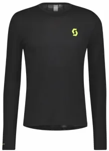 Scott RC Run LS Mens Shirt Black/Yellow 2XL Chemise de course à manches longues