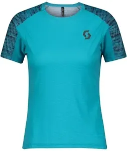 Scott Shirt Trail Run Breeze Blue/Dark Purple L Chemise de course à manches courtes