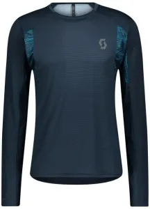 Scott Shirt Trail Run Midnight Blue/Atlantic Blue L Chemise de course à manches longues
