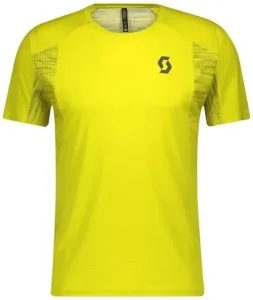 Scott Shirt Trail Run Sulphur Yellow/Smoked Green L Chemise de course à manches courtes