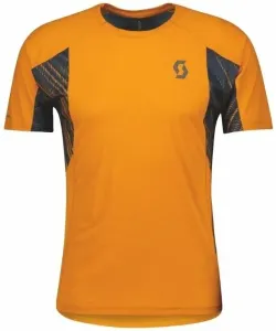 Scott Trail Run SS Mens Shirt Copper Orange/Midnight Blue S Chemise de course à manches courtes