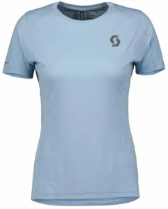 Scott Trail Run SS Womens Shirt Glace Blue L Chemise de course à manches courtes