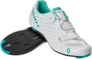 Scott Road Comp BOA Women's Gloss White/Turquoise Blue 36 Chaussures de cyclisme pour femmes