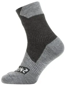 Sealskinz Waterproof All Weather Ankle Length Sock Black/Grey Marl L Chaussettes de cyclisme