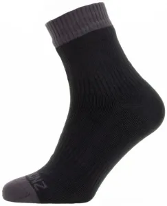 Sealskinz Waterproof Warm Weather Ankle Length Sock Black/Grey S Chaussettes de cyclisme #656024