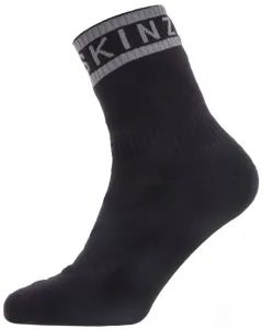 Sealskinz Waterproof Warm Weather Ankle Length Sock With Hydrostop Black/Grey L Chaussettes de cyclisme