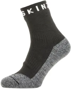 Sealskinz Waterproof Warm Weather Soft Touch Ankle Length Sock Black/Grey Marl/White L