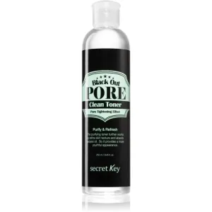 Secret Key Black Out Pore lotion tonique purifiante pour éliminer les excès de sébum et pores 250 ml