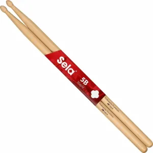 Sela SE 273 Professional Drumsticks 5B - 6 Pair Baguettes