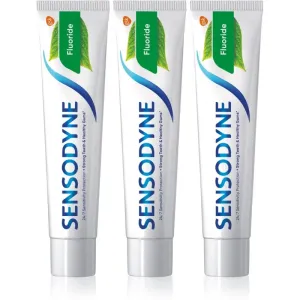 Sensodyne Fluoride dentifrice pour dents sensibles 3x75 ml #119117