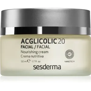 Sesderma Acglicolic 20 Facial crème nourrissante rajeunissante pour peaux sèches à très sèches 50 ml