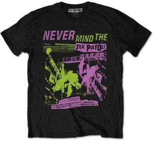 Sex Pistols T-shirt Japanese Poster Black XL