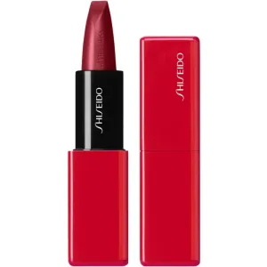 Shiseido Makeup Technosatin gel lipstick rouge à lèvres satiné teinte 411 Scarlet Cluster 4 g
