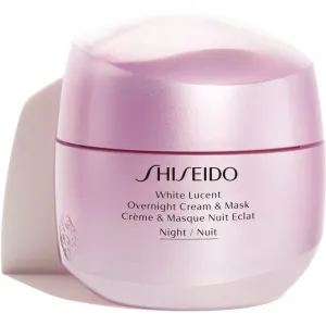 Shiseido White Lucent Overnight Cream & Mask masque et crème de nuit hydratant anti-taches pigmentaires 75 ml