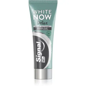 Signal White Now Detox Charcoal dentifrice blanchissant au charbon actif 75 ml