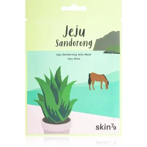 Skin79 Jeju Sandorong Jeju Aloe masque apaisant en tissu pour un effet naturel 33 ml