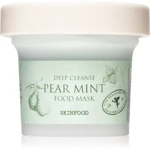 Skinfood Food Mask Pear Mint masque nourrissant régénérant effet rafraîchissant 120 g