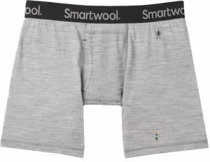 Smartwool Men's Merino Boxer Brief Boxed Light Gray Heather M Sous-vêtements thermiques