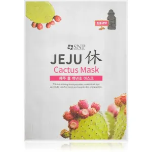 SNP Jeju Cactus masque hydratant en tissu effet nourrissant 22 ml